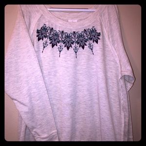 Knox Rose - Embroidered Sweatshirt - Size XXL